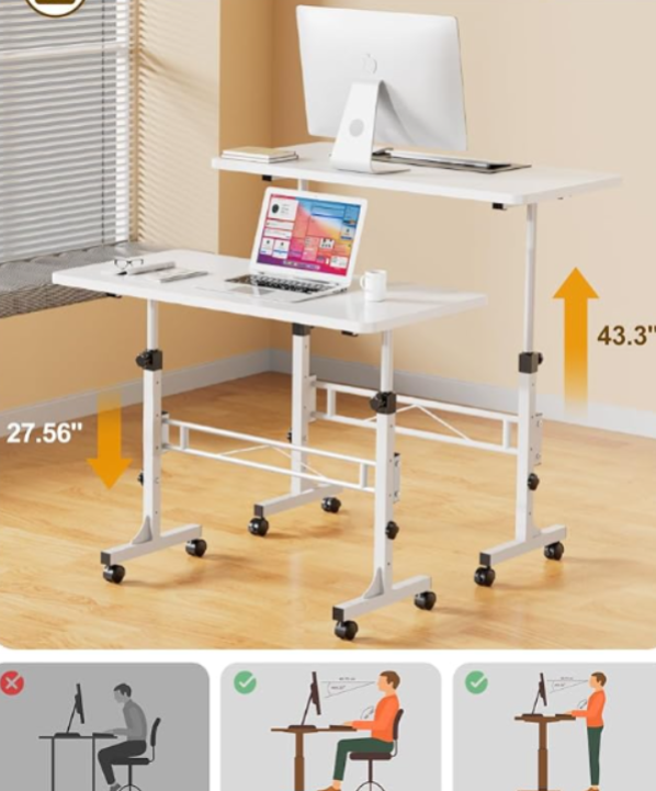 ✅Mesa Ajustable Multiusos "Diseño Moderno y Funcional 🖥️"