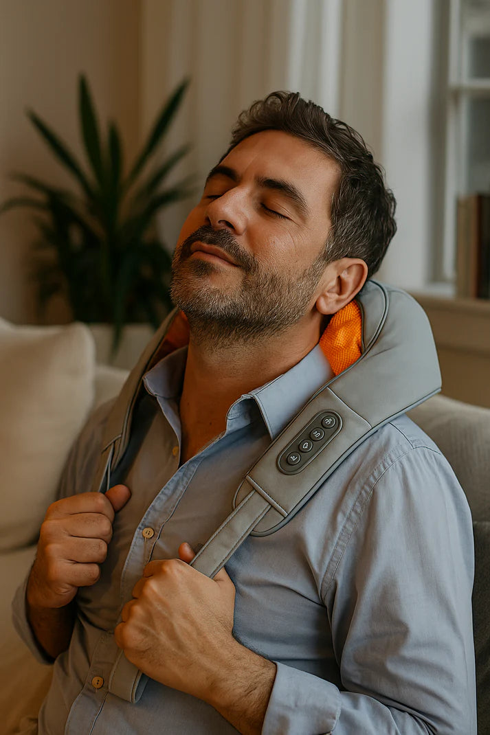 Masajeador Cervical PRO-ALIVIO (Recargable + Calor relajante)