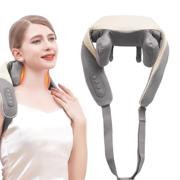 Masajeador Cervical PRO-ALIVIO (Recargable + Calor relajante)