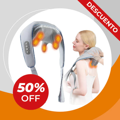 Masajeador Cervical PRO-ALIVIO (Recargable + Calor relajante)